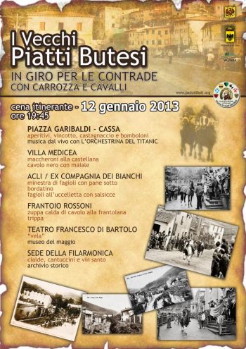 Palio di Buti - I vecchi piatti butesi